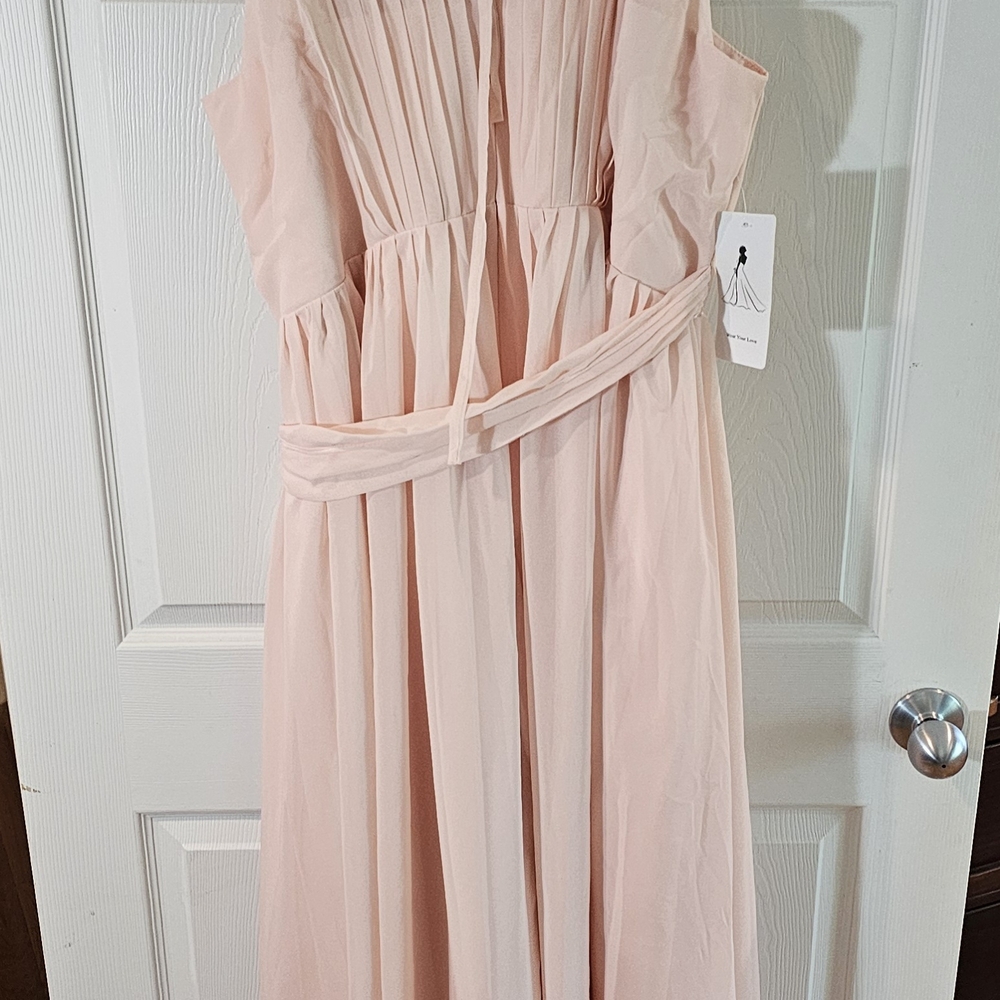 Elegant Pink Dress, Size 26